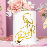 MOM TO BE CAKE CHARM TOPPER