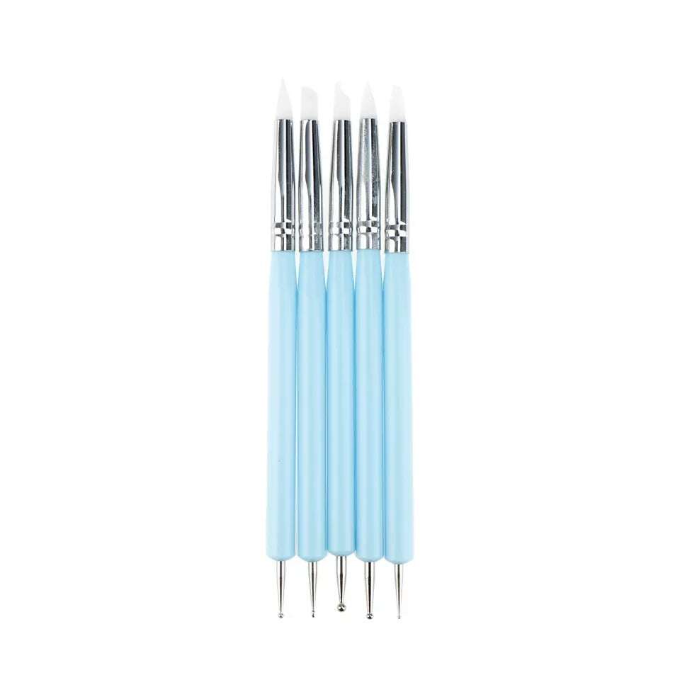 FIGURINE SCULPTING/MODELLING FONDANT TOOLS 5 Pc {2 SIDES}