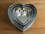 LOVE HEART ALUMINIUM CAKE/BAKING TINS (JUA KALI /LOCAL)