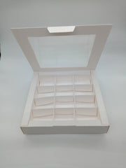 12 HOLES CHOCOLATE BOX (SQUARE)