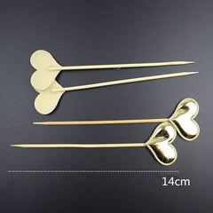 SHINY LOVE HEART TOPPER 1PC