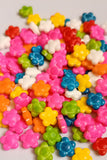 MIXED COLOUR ROUND FLOWER CANDY SPRINKLES 15G