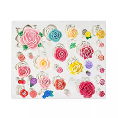 ASSORTED MINI FLOWERS MOULD 21 PCS