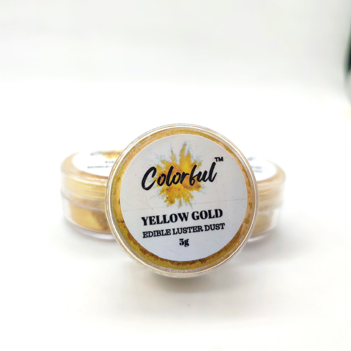COLORFUL EDIBLE YELLOW GOLD LUSTER DUST 5G