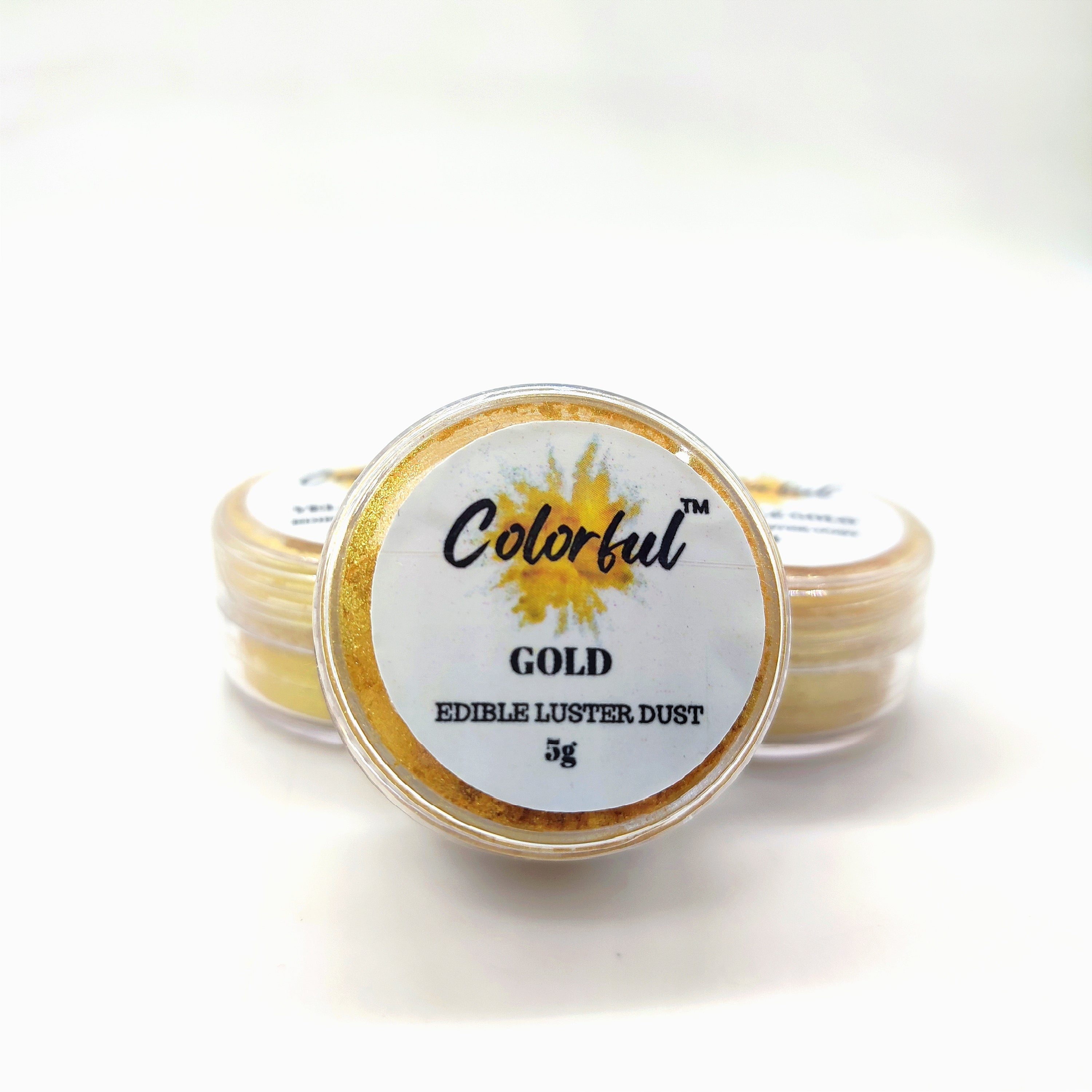 COLORFUL EDIBLE GOLD LUSTER DUST 5G