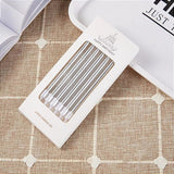 STRAIGHT METALLIC BIRTHDAY CANDLES 6PCS