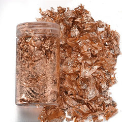 NON TOXIC ROSE GOLD LEAF FLAKES