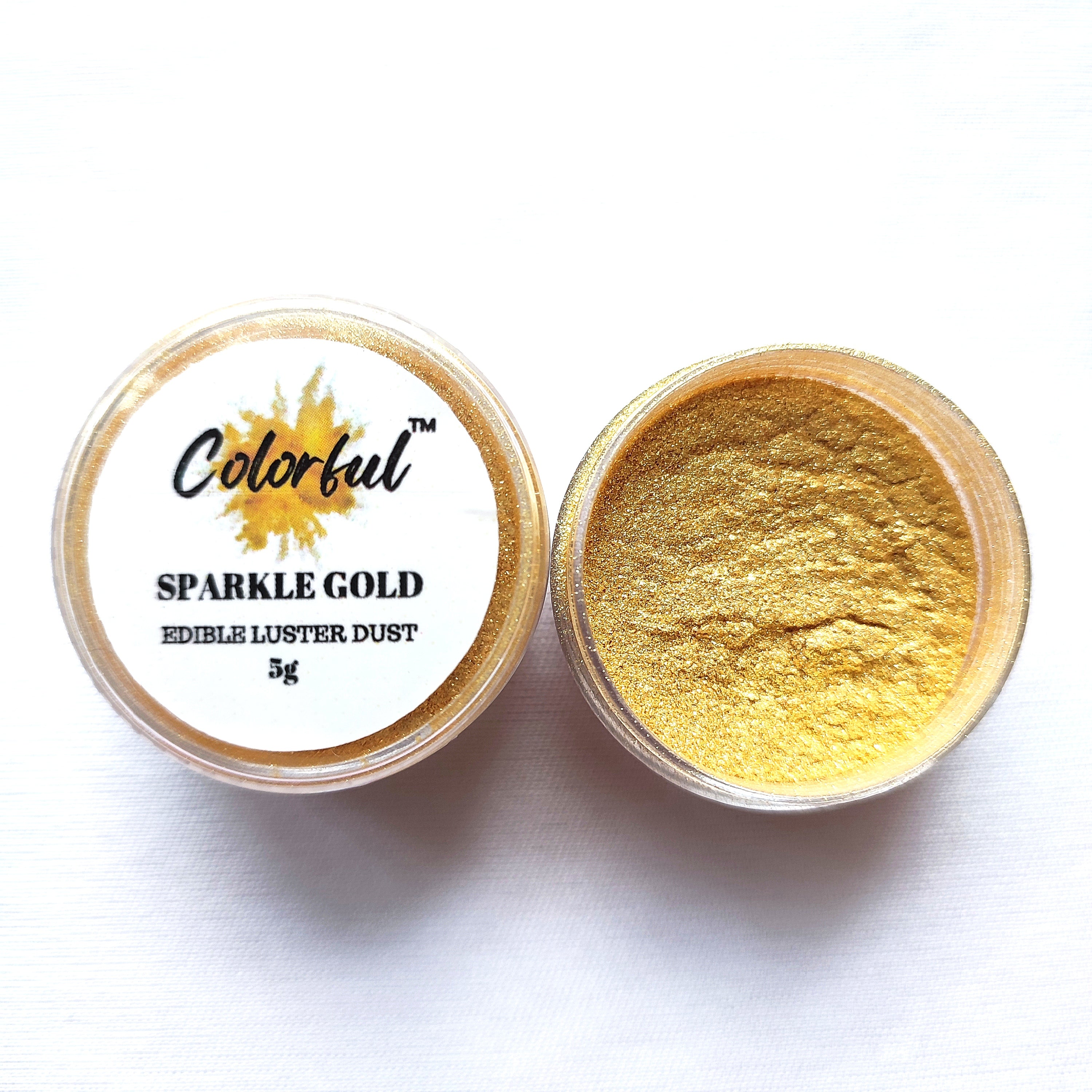 COLORFUL EDIBLE SPARKLE GOLD LUSTER DUST 5G