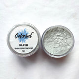 COLORFUL EDIBLE SILVER LUSTER DUST 5G