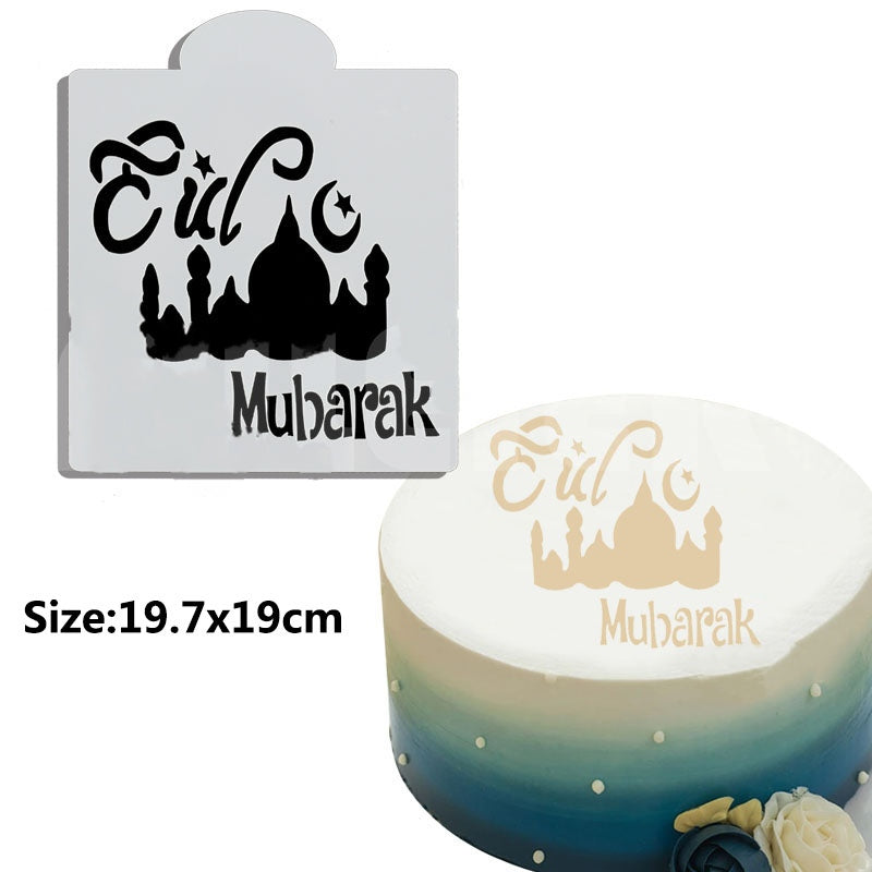 EID MUBARAK CAKE STENCIL