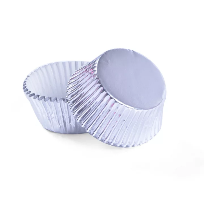METALLIC CUPCAKE WRAPPERS/PAPERS/CASES 100 PCS (110MM)