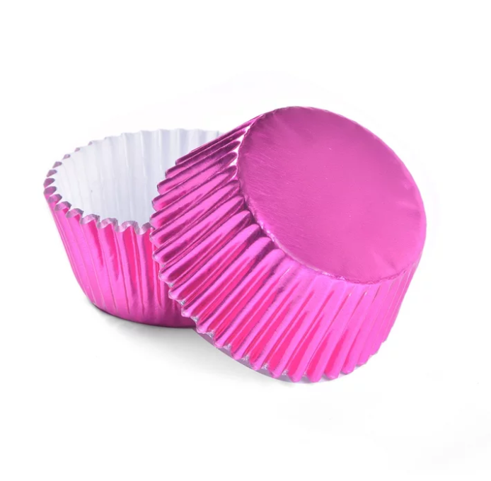 METALLIC CUPCAKE WRAPPERS/PAPERS/CASES 100 PCS (110MM)