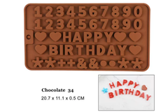 NUMBERS/LETTERS CHOCOLATE MOULD