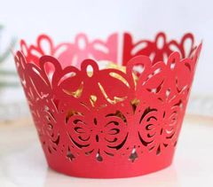 LASER CUT SCROLL CUPCAKE CAGES/WRAPPERS - {12 Pcs}