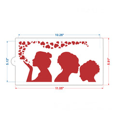MOTHERS DAY THEMED CAKE STENCIL SET