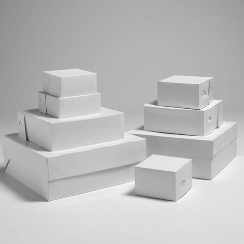 TALL WHITE CAKE BOXES (5 INCHES)