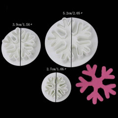 SNOWFLAKES CUTTERS 3PCS