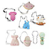 BABY SHOWER THEMED COOKIE CUTTER SET 7PCS
