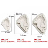 VARIOUS SIZES BABY SHARK MOULD SET 3PCS